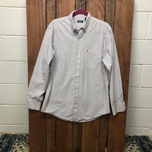 Izod Men’s size medium white button down dress shirt